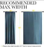 NICETOWN 2 Panels Blackout Curtains, Rod Pocket Thermal Insulated Drapess - Image 3