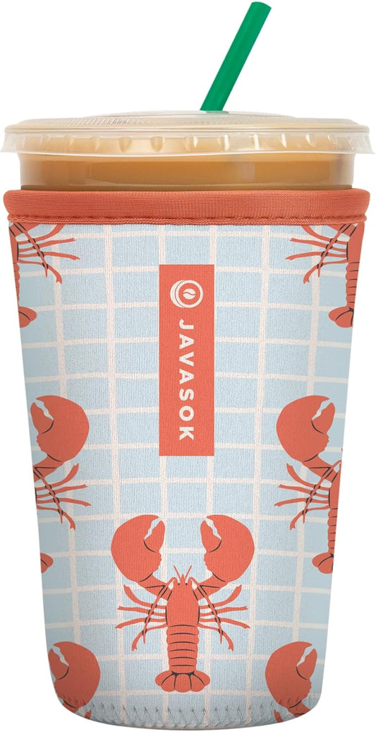 Sok It JavaSok Iced Coffee & Cold Soda Insulated Neoprene Cup Sleeve (Claw & Order, Medium: 22-28oz)
