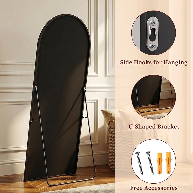 Suidia 65"x22" Arched Full Length Mirror - Image 7
