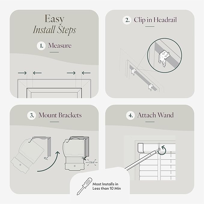 CHICOLOGY Mini Blinds for Indoor Windows – 12"W x 72"H, Kitchens & Apartments - Image 5