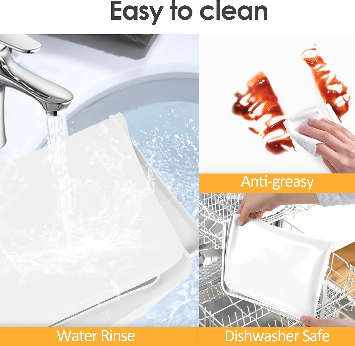 Silicone Coffee Maker Mat with Lip, 19.7'' x 15'' Heavy Duty Coffee Maker Mat for Countertops, Coffee Tray Fit Under Coffee Machine Appliance Automatic Machines Espresso Accessory, Translucent