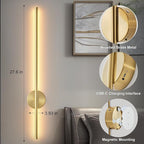 Battery Operated Modern Wall Sconces Set of Two, Rechargeable Wireless Wall - Image 6