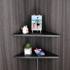 evron Corner Mounting Shelf Set of 2 – Easy to Install Floating Wall Shelves - Image 2