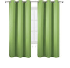 LEMOMO Light Green Thermal Blackout Curtains/42 x 72 Inch/Set of 2 Panels Room - Image 2
