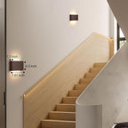 Wood Linear LED Wall Sconce, Dimmable Wall Light, Wood Long Wall Lamp Hallway - Image 7