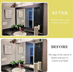Teemall 10M Black Wood Grain Removable PVC Waterproof Border Wall Decor - Image 2