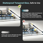 36x36 LED Bathroom Mirror with Lights, Backlit and Front Lit Anti-Fog Lighted - Image 7