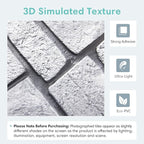 Commomy 3D Faux Stone Wall Panel Peel and Stick Wall Tiles - Image 4