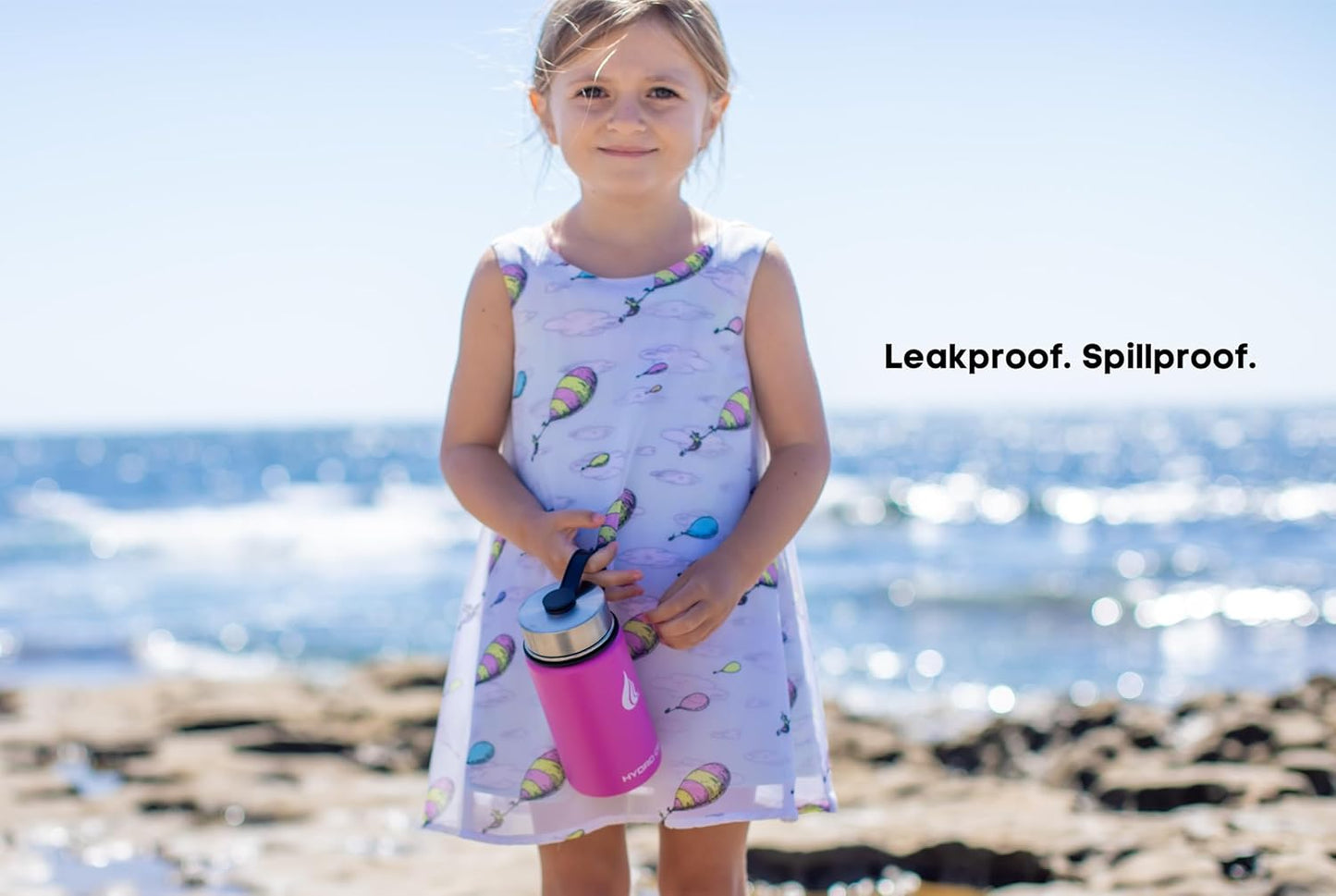 HYDRO CELL Stainless Steel Insulated Water Bottle with Straw - For Cold & Hot Drinks - Metal Vacuum Flask with Screw Cap and Modern Leakproof Sport Thermos for Adults (Fuchsia 14oz)