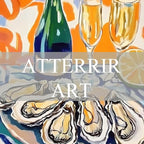 AtterrirArt Oyster Dining Room Wall Art, Champagne Abstract Picture Wall Decor - Image 6