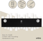 Umbra Picket Wall-Mounted Coat Rack Rail Hook - Image 6