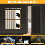 AJAZZ 100% Blackout Magnetic Door Curtain Accordion Doors Interior Accordion - Image 3