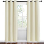 NICETOWN Kitchen Curtains for Decoration, 2 Panels, W42 x L78 inches, Thermal - Image 2