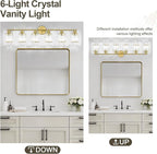 Crystal Bathroom Light Fixtures, Bathroom Lighting Fixtures Over Mirror - Image 5