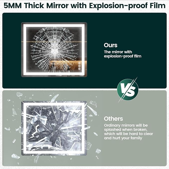 Memobarco 30"x 36" Bathroom Mirror - Image 7