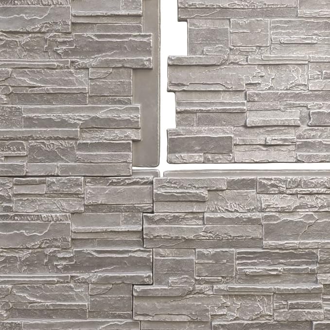 EverStone Cascade Faux Stone Panel, 48 5/8"W x 24 3/4"H x 1 1/4"D - Image 9