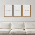 Framed Boho Botanical Wall Art for Living Room, 3 Piece Modern Green Bohemian - Image 3