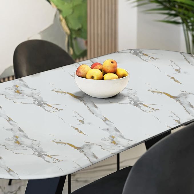 Abyssaly Marble Contact Paper for Countertops Gold Grey White Marble Peel and - Image 6