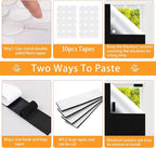 Blackout Blind，118x57 inches Portable Black Out Blinds Stick On Window - Image 5