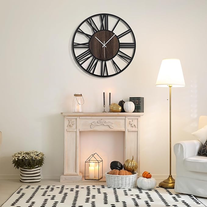 Large Wall Clock for Living Room Decor, 16 Inch Non Ticking Silent, Battery - Image 7