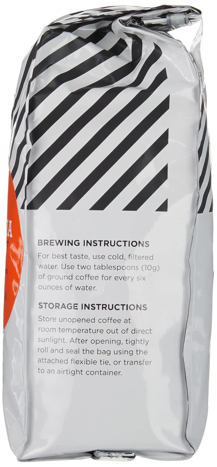Amazon Fresh Decaf Colombia Whole Bean Coffee, Medium Roast, 12 Ounce