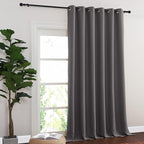 NICETOWN Sliding Glass Door Curtain Extra Long 132 inches Long, Grommet Thermal - Image 2