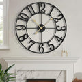 LEIKE Large Wall Clock, 18.5" Silent Non-Ticking, Battery Operated, Decorative by LEIKEWALLCLOCK