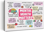 Hijie Therapy Office Mental Health Poster Canvas Wall Art by Hijie