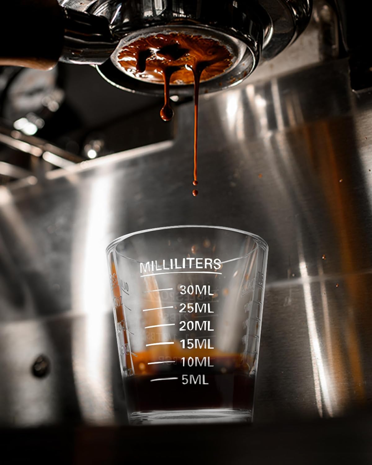 Shot Glasses Measuring Cup Set 2PACK Espresso Shot Glasses Liquid Heavy Glass 26-Incremental Measurement 1 OZ, 2 TBS, 6 TSP, 30 ML Kitchen Tools (Red)