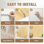 Natural Bamboo Wall Panel for Interior Wall Decor, Pole Wrap Wainscoting - Image 4