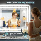 32x36 LED Bathroom Mirror with Lights, Backlit and Front Lit, Anti-Fog Lighted - Image 5