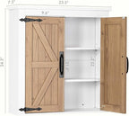Spirich Bathroom Wall Cabinet Over Toilet, Farmhouse Wall Mounted Medicine - Image 2
