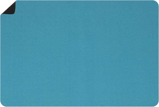 uxcell Silicone Mats for Kitchen Counter, 35.4" x 23.6" Non-Slip Countertop Protector Mat Heat Resistant Coffee Mat Waterproof Table Placemat, Navy Blue