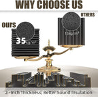 18 Pack Sound Proof Foam Panels, Decorative Soundproof Wall Panels Sound - Image 3