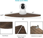 JORIKCHUO 10 inch Corner Wall Shelf, Round End Wall Mounted Floating Corner - Image 3