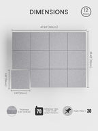 Bumusty Large Cork Board 48" x 36" Alternative - Image 2