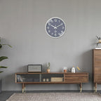 XNM 12 Inch Grey Modern Minimalist Wall Clocks Battery Operated Silent Non - Image 2