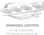 Ralbay Dimmable Bathroom Lights Modern 4 Lights Vanity Lights Fixtures Acrylic - Image 7