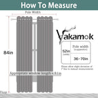 Yakamok Navy Blue 100% Blackout Curtains Energy Saving Thermal Insulated 2 - Image 8
