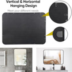 ZenStyle 2 Packs Black Metal Framed Rectangular Wall Mirror 22" x 30" Bathroom - Image 5
