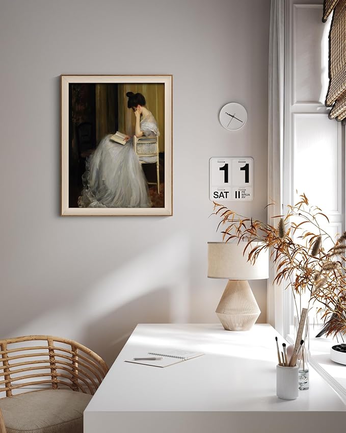VIYYIEA Framed Canvas Wall Art, Woman Portrait Wall Art - Image 3