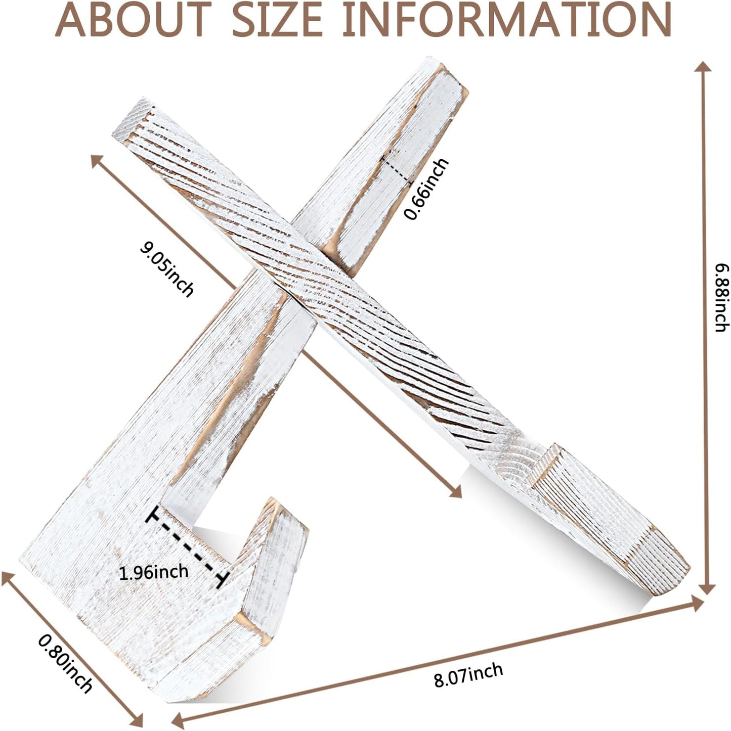 Plate Stand for Display, 6.5 Inch Picture Frame Holder Wooden, for Cook Book Decorative TableTop Art Easels Platter, 2 Pack (White)