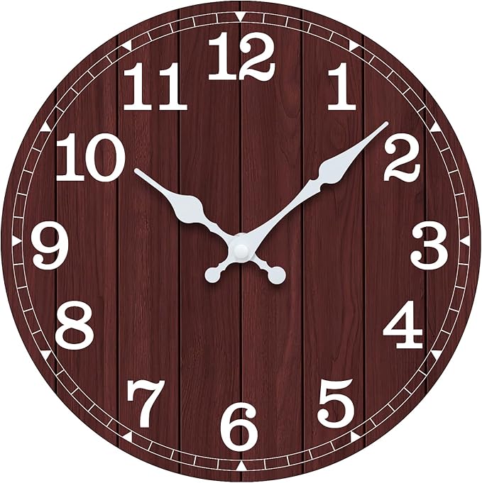 Wall Clock, Modern Wall Clocks Battery Operated, Silent Non Ticking Small by wallclock