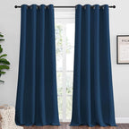 NICETOWN Moroccan Blue Blackout Curtains 108" Long by NICETOWN