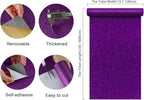 CHIHUT 15.7''x236'' Dark Purple Glitter Contact Paper Peel and Stick - Image 2