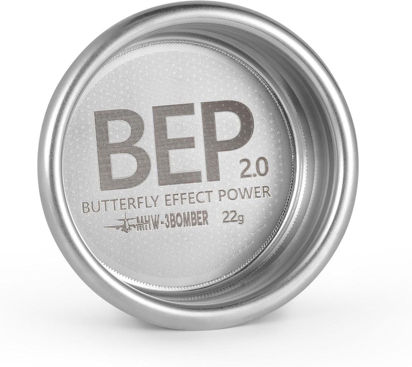 MHW-3BOMBER 58mm Espresso Filter Basket, 22g Double-layer Stainless Steel High Precision Extraction Portafilter Basket Filter Fits Most 58mm Portafilter/Tamper, Ridged, FB5630-OS