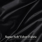 NICETOWN Black Velvet Valance Curtains - Image 6