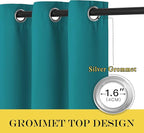 NICETOWN Room Divider Curtain 132 Inches Long, Wide Blackout Sliding Door - Image 6