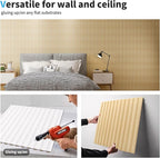 Art3d Slat Wall Panel, 3D Fluted Textured Panel 12-Tile 19.7 x 19.7in. - Image 7