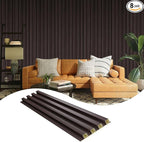 OUZUGIE WPC Acoustic Slat Wall Paneling, Living Room, TV Background, Study Room by OUZUGIE